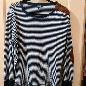Striped Ralph Lauren with elbow pads